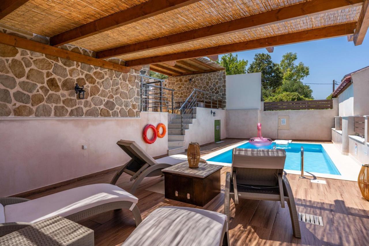Aggel'S House - Stone House - Private Pool - Courtyard - Countryside Views Villa Kato Episkopi Eksteriør billede